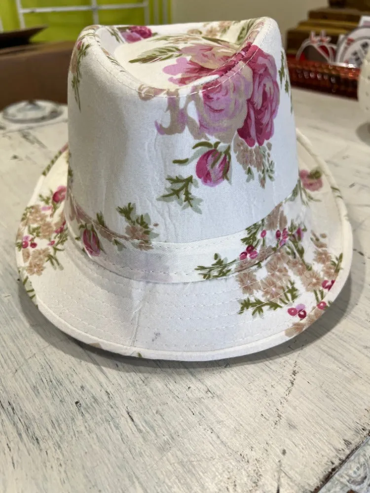 Peonies Flower Soft Fedoras Hat