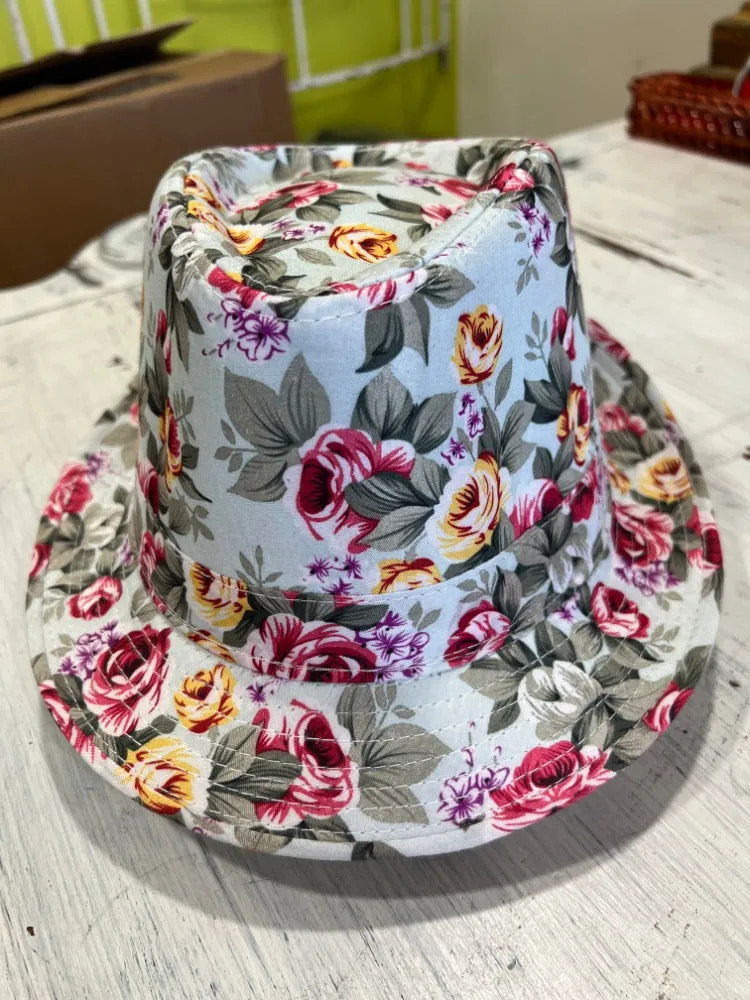 Peonies Flower Soft Fedoras Hat