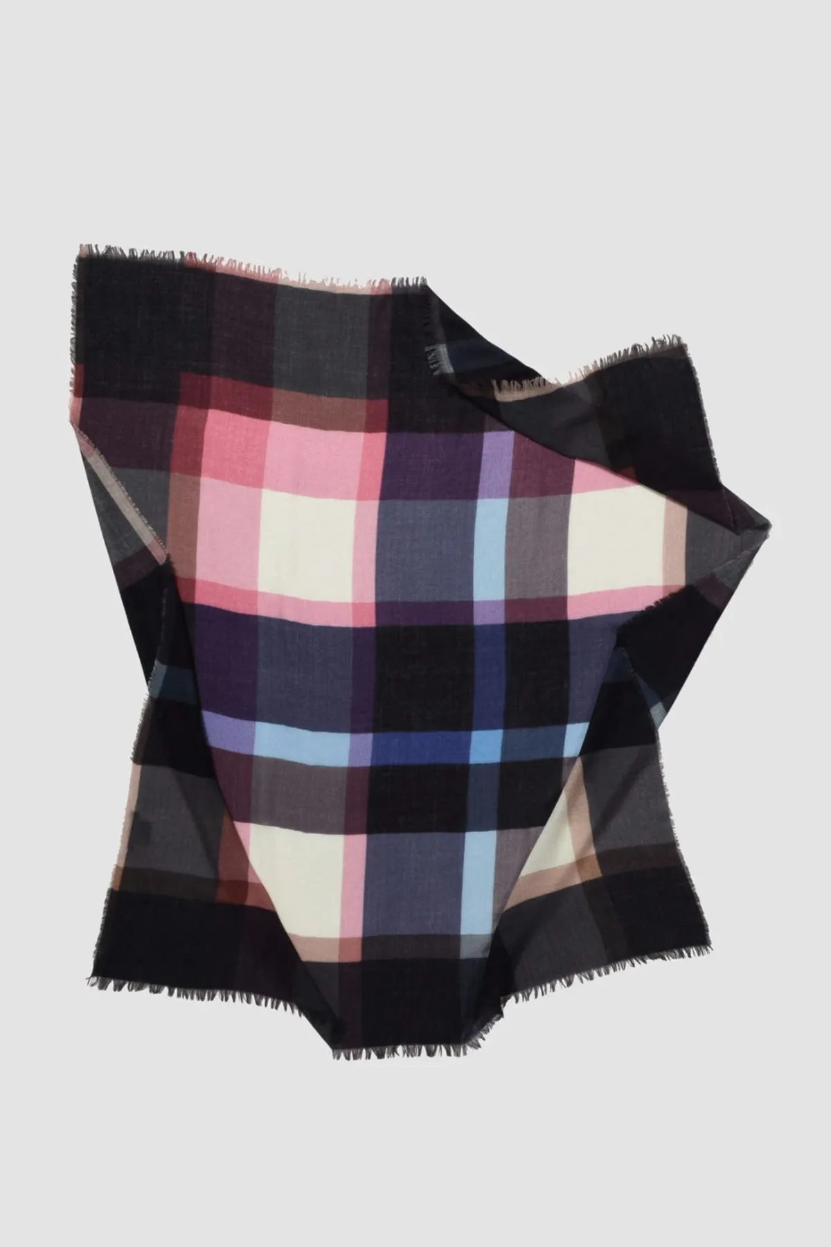 PLAID WOOL BLEND SCARF BY EPICE