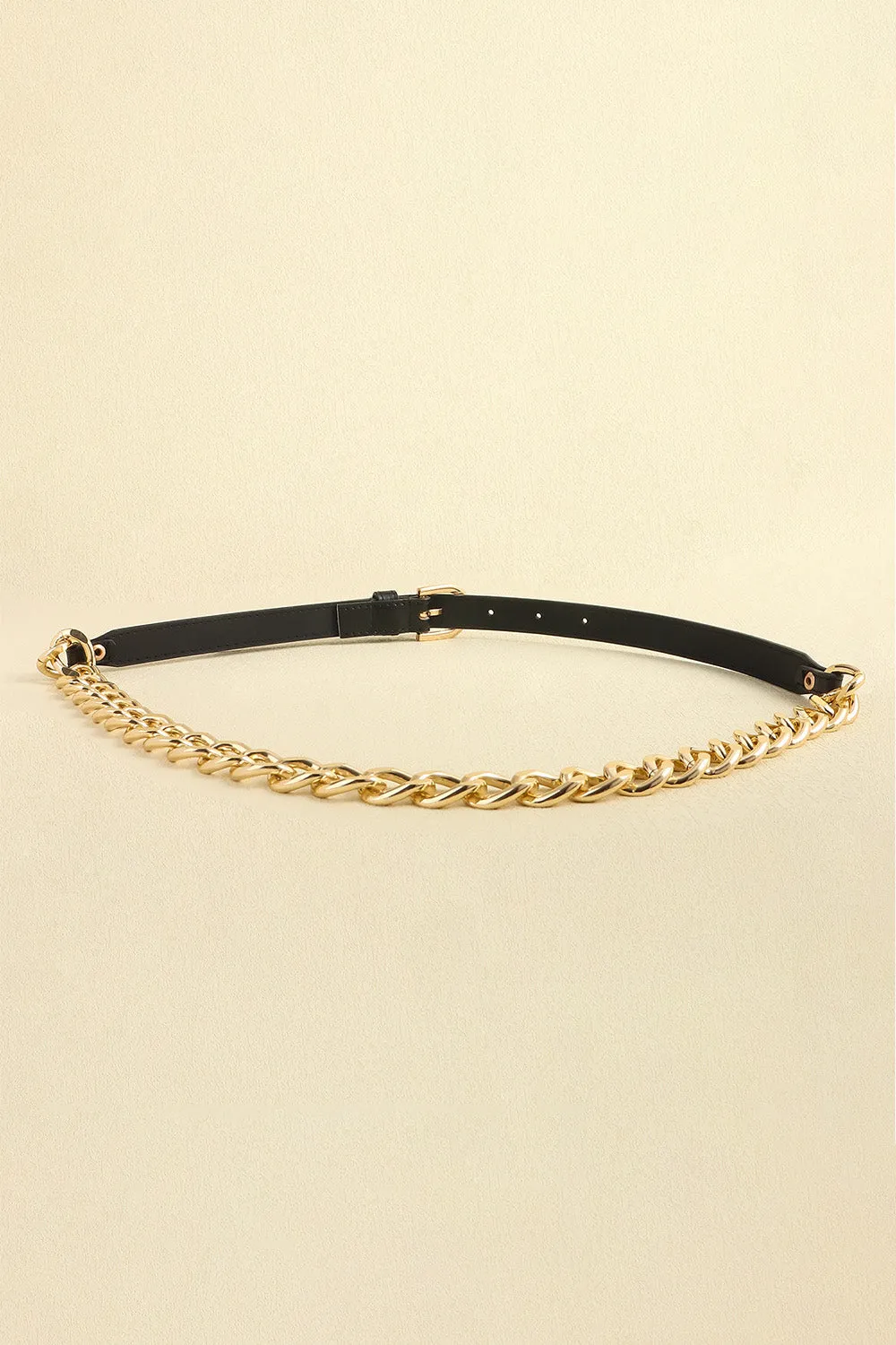 PU Leather Chain Belt