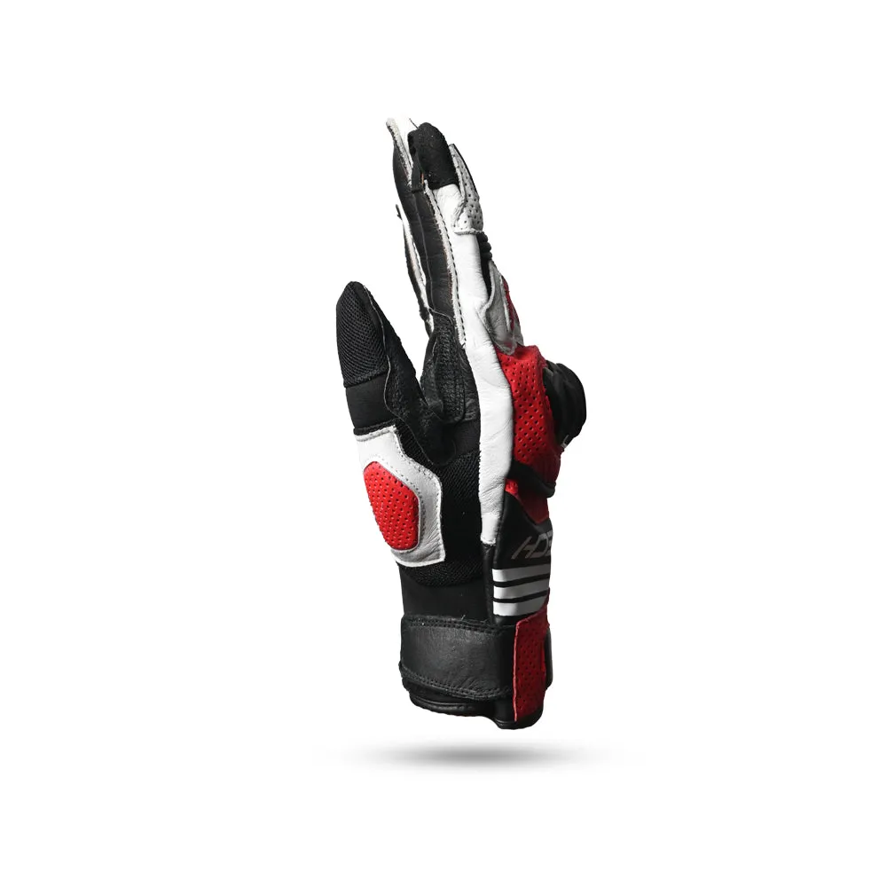 R-TECH Rocco  Gloves - BLACK FLOURO RED