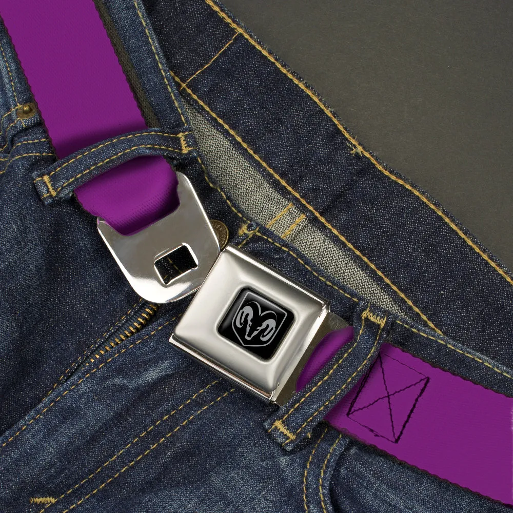 Ram Seatbelt Belt - Purple Webbing