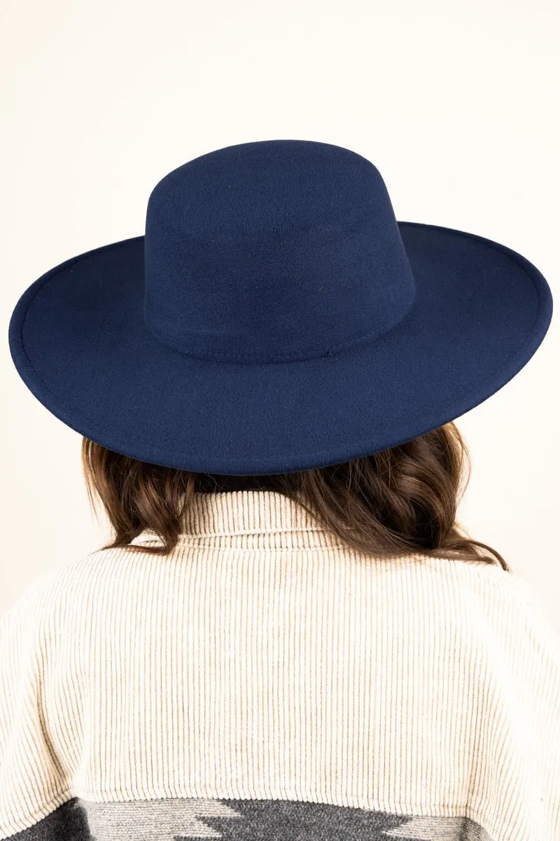 SALE! Georgiana Navy Felt Hat