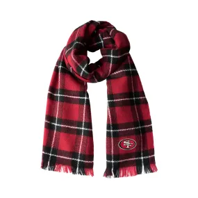 San Francisco 49ers Plaid Blanket Scarf