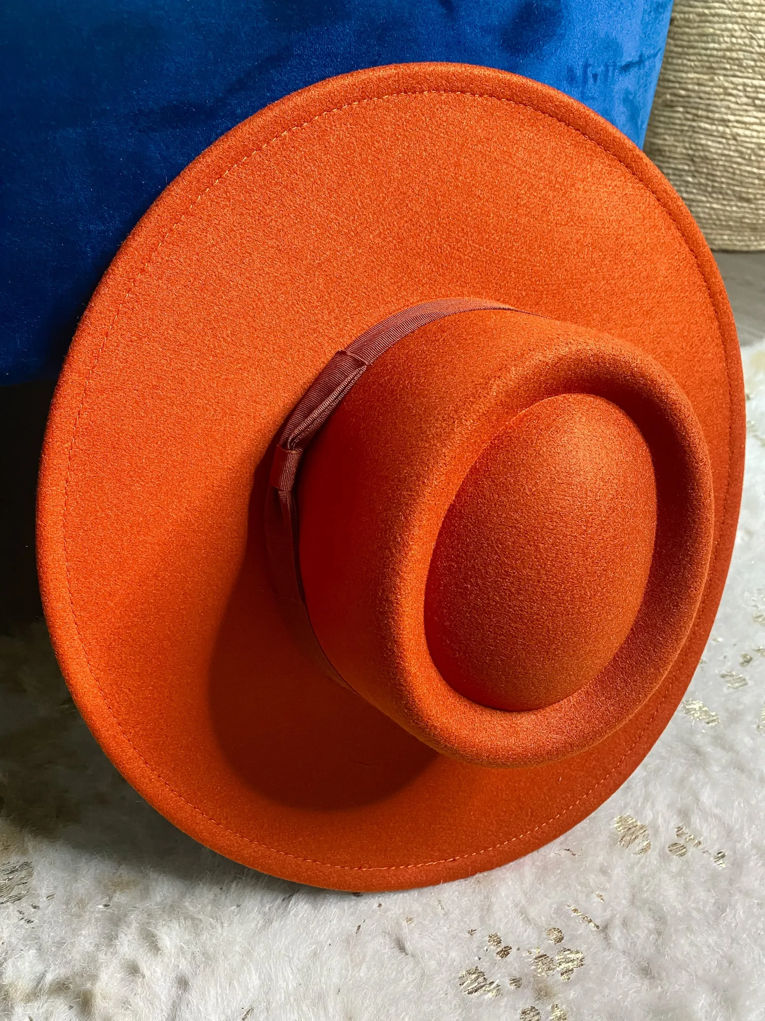 Smoking “HAT” Round Top Wide Brim Fedora