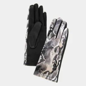 Snake Pattern Smart Touch Gloves