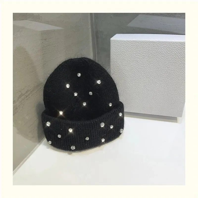 Sparkling Beanie with Rhinestones