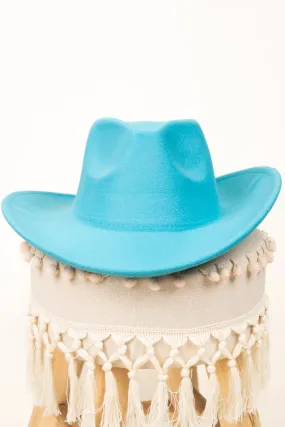 The Lainey Turquoise Felt Hat