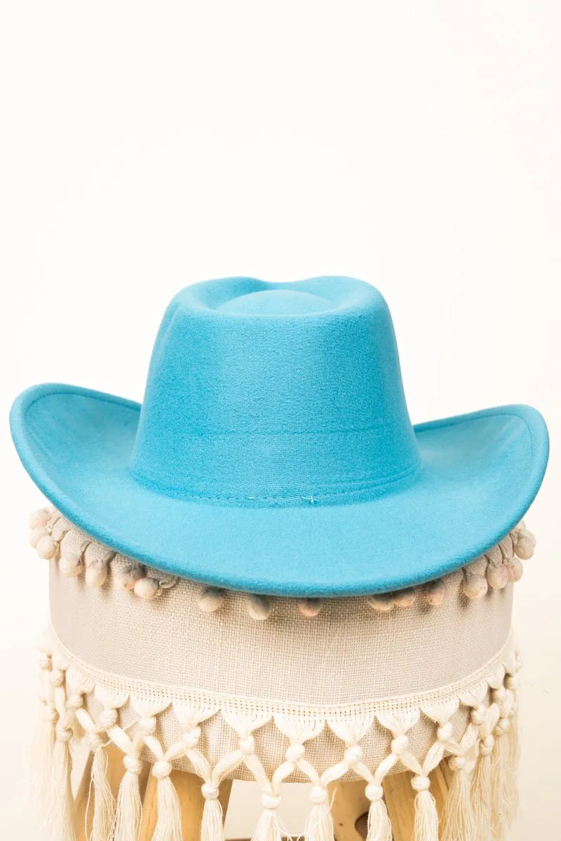 The Lainey Turquoise Felt Hat