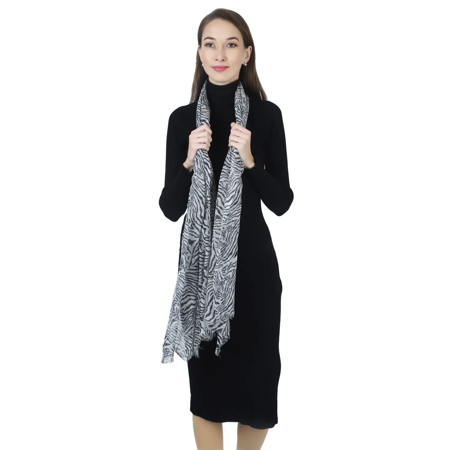 Wild Zebra Elegance Woolen Scarf