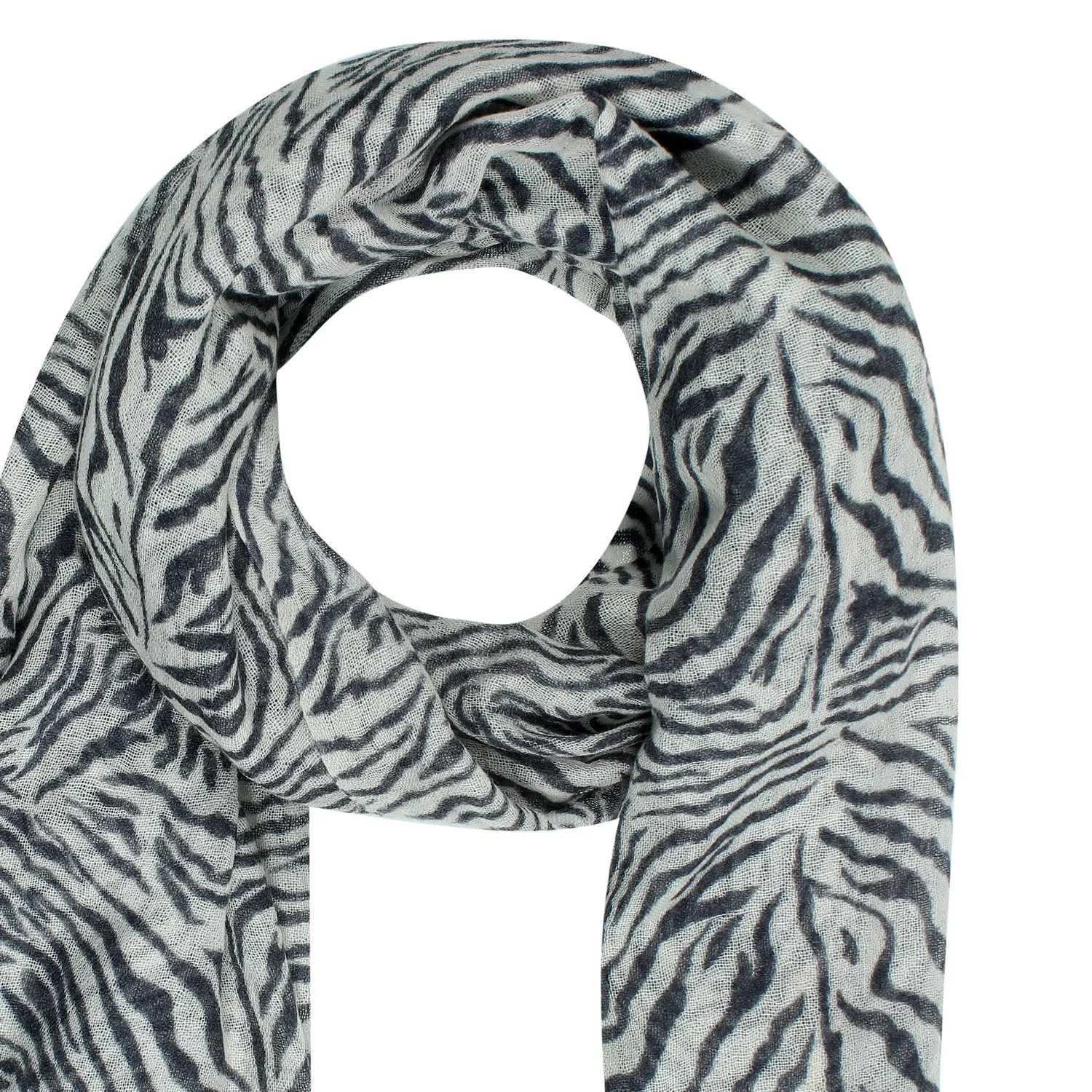 Wild Zebra Elegance Woolen Scarf