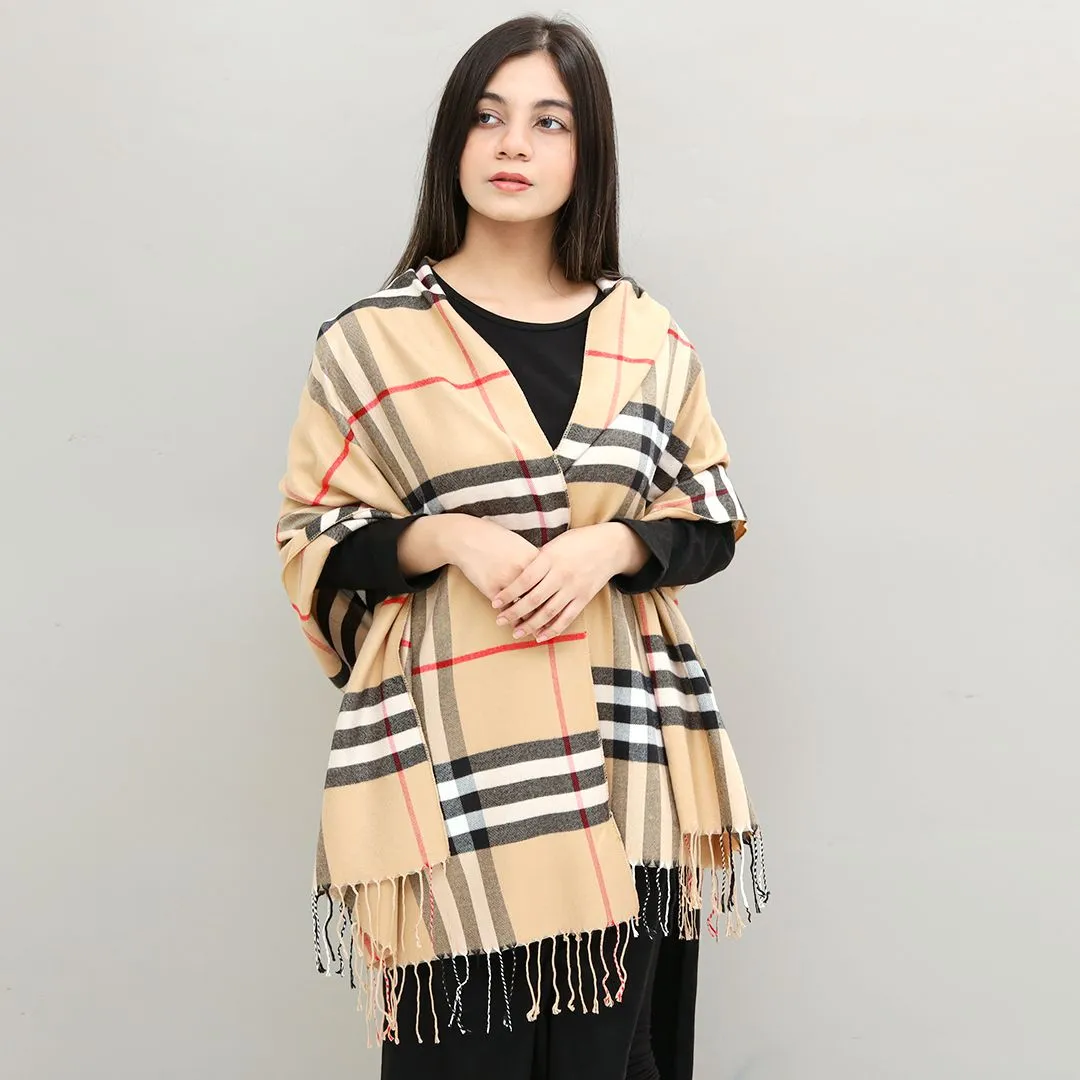 Winter Woolen Buffalo Check Scarves