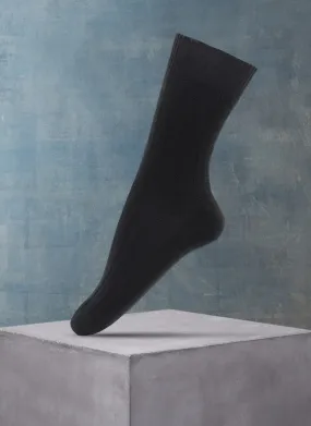 Women's Cashmere Blend Sock in Black